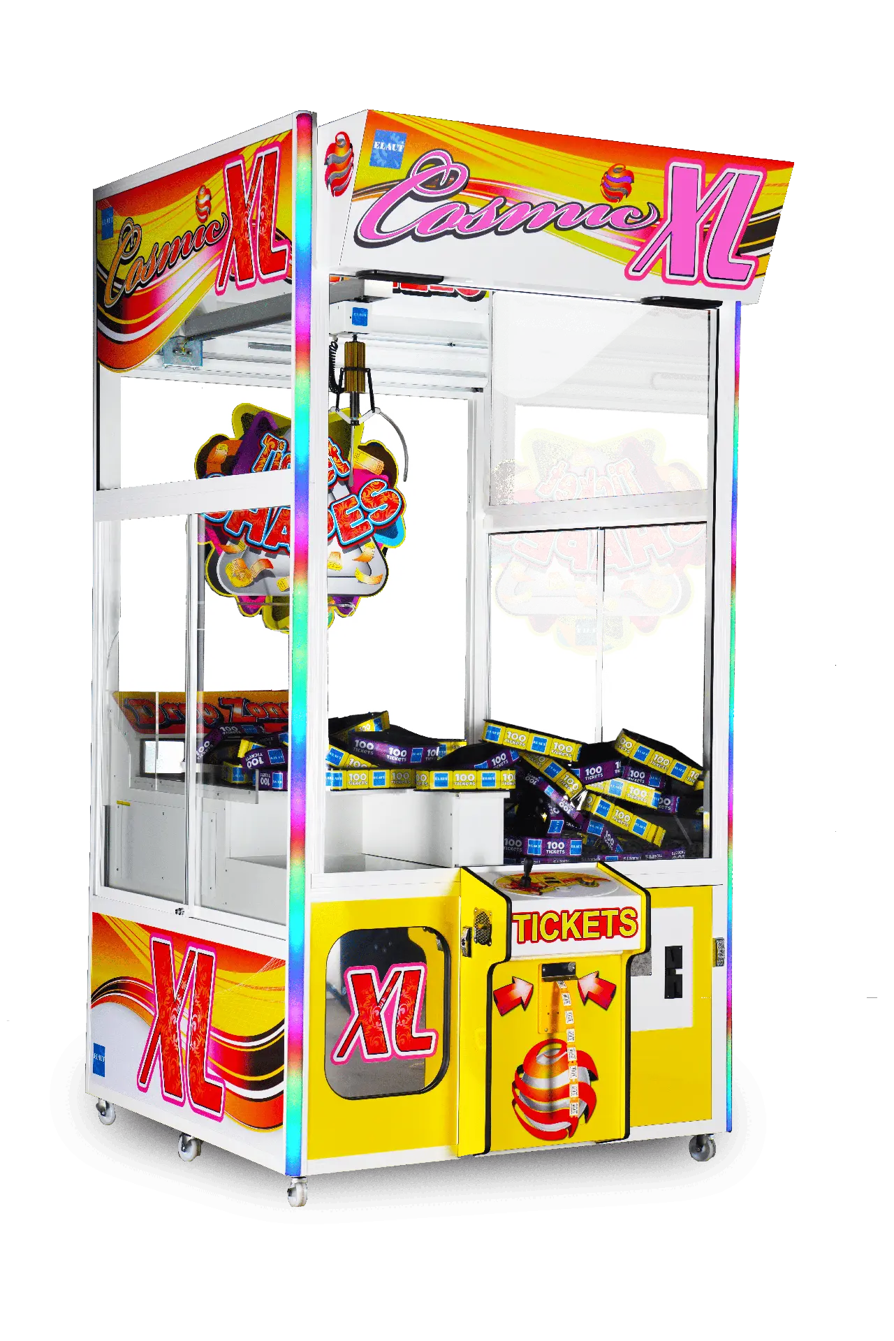 Cosmic XL Ticket Shapes | Big Claw Machine with Unique Ticket Prizes